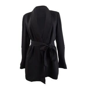 Bar III Black Belted Blazer Jacket